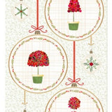 Very Berry Christmas Panel 24" by Claudia Bianchi for Clothworks