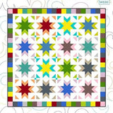 Warm Bright Colorstory Sparklers 60"x60" Quilt Kit