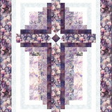 Wings Over Wildflowers Wisteria Guiding Star Quilt Kit 50" x 66"