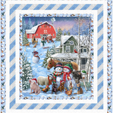 Winter Wonder Winter on the Farm Quilt Kit 57" x 63"