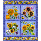 Sunflower Song Panel 36" by Sue Zipkin for Clothworks