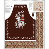 Let's Bake Canvas Apron Panel 36" by Anita Jeram for Clothworks