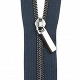 Zipper Tape Navy & Gunmetal 3Yds