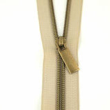 Zipper Tape Beige with Antique 3 Yards