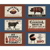 Backyard BBQ Panels by Dan DiPaolo for Clothworks