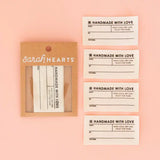 Sarah Hearts - Woven Labels