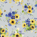 Sunflower Bouquets by Heatherlee Chan for Clothworks