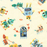 Astrobots Flannel by Robert Kaufman
