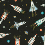 Astrobots Flannel by Robert Kaufman