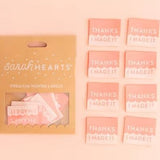 Sarah Hearts Woven Labels