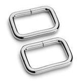 Square Ring Plated Metal 1 inch