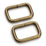 Square Ring Plated Metal 1 inch