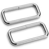 Square Ring Plated Metal 1.5 inch