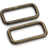 Square Ring Plated Metal 1.5 inch
