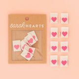 Sarah Hearts Woven Labels
