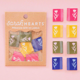 Sarah Hearts Woven Labels