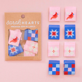 Sarah Hearts Woven Labels
