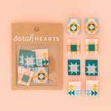 Sarah Hearts Woven Labels