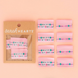 Sarah Hearts Woven Labels