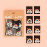 Sarah Hearts Woven Labels