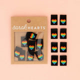 Sarah Hearts Woven Labels