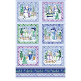 Snowflake Wishes Panel 24" by Nicole DeCamp for Benartex